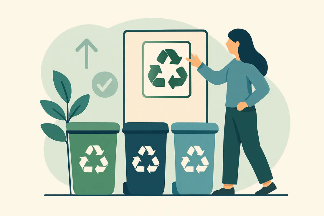 Señalización para puntos de reciclaje que funciona