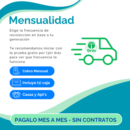 Mensualidad - Recolección de Reciclaje